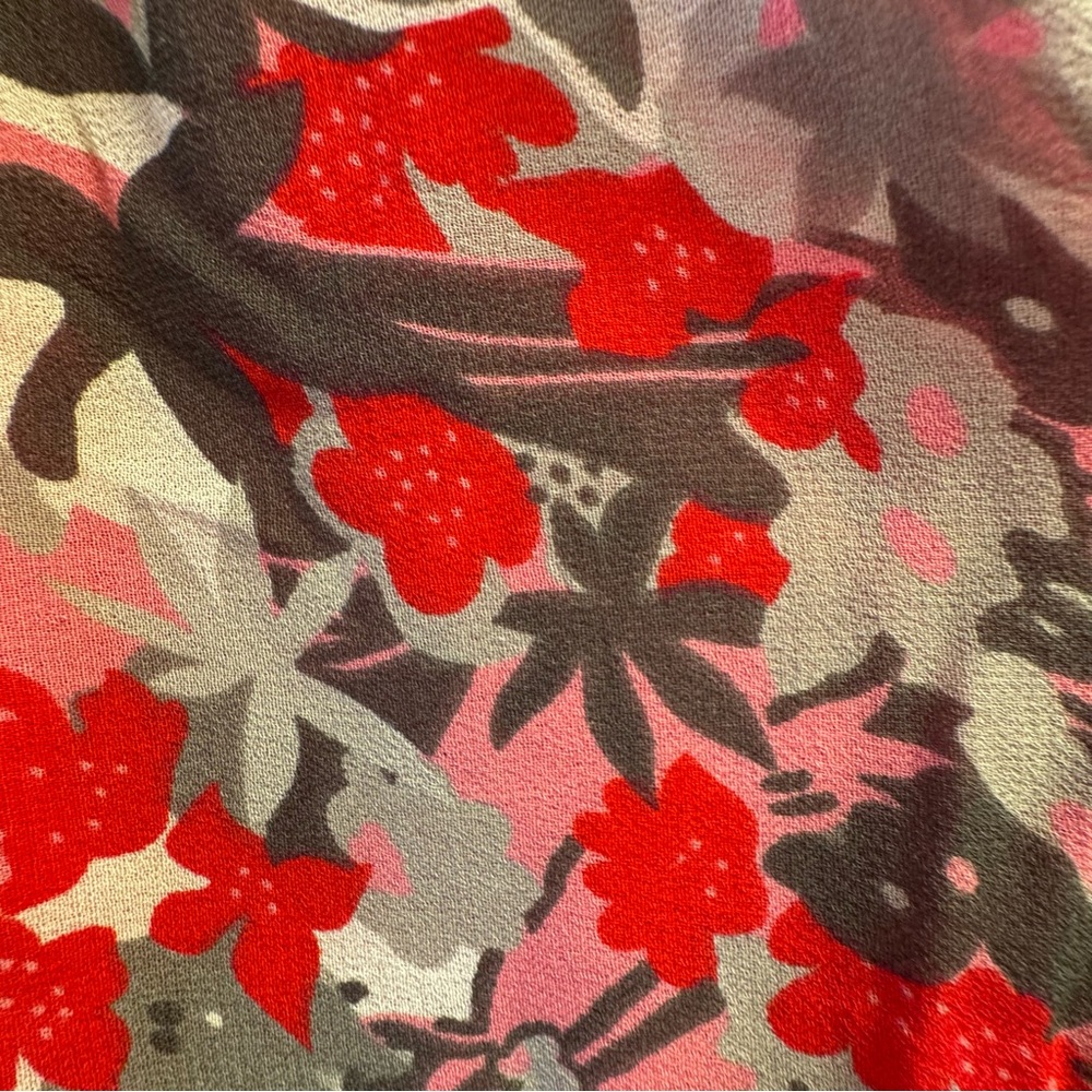 Women’s Floral Skirt Pink Red Size L - Picture 3 of 14